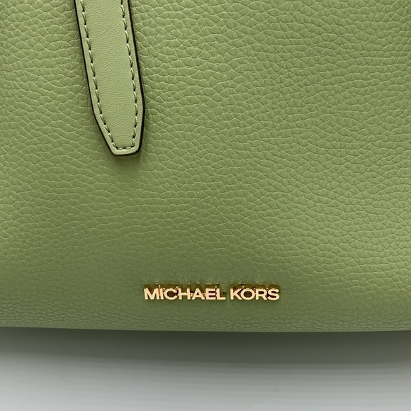 MICHAEL KORS EMILIA LARGE EAST WEST TOTE LIGHT SAGE COLOR - Picture 15 of 16